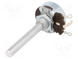 Potentiometer: shaft; single turn; 2.5Ω; 4W; ±20%; 6mm; wirewound