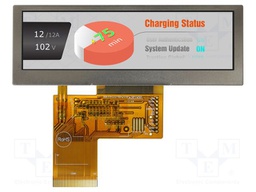 Display: TFT; 3.9"; 480x128; Illumin: LED; Dim: 105.5x37x3.05mm; RGB