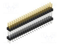 Connector: pin strips; pin header; male; PIN: 44; 2.54mm; SMT; 2x22