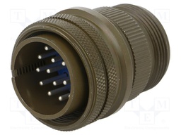 Connector: circular; Series: 97; plug; male; PIN: 17; silver plated