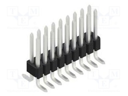 Connector: pin strips; pin header; male; PIN: 18; 1.27mm; SMT; 2x9
