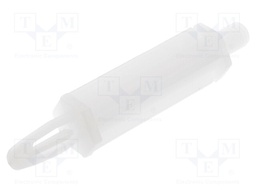 Assembly stud; polyamide; L: 25.4mm; screwed rod,snap fastener