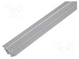 Profiles for LED modules; mat; angular,recessed; L: 1m; aluminium