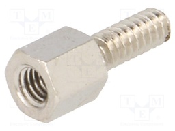 Screwed spacer sleeve; Int.thread: M3; 5mm; Ext.thread: UNC4-40