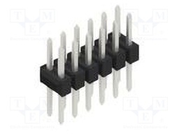 Connector: pin strips; pin header; male; PIN: 12; 2.54mm; THT; 2x6