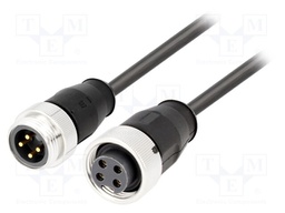 Cable: for sensors/automation; 7/8"-7/8"; 0.3m; male; female; plug