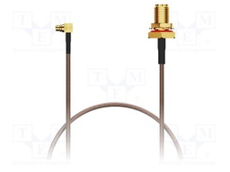 Type of cable; MMCX male,SMA female; brown; -40÷125°C; 3GHz; 0.3m