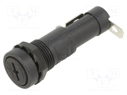 Fuse holder; 6.3x32mm; 15A; on panel; Cutout: Ø13.2mm; UL94V-0