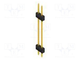 Connector: pin strips; pin header; male; PIN: 2; 2.54mm; THT; 2x1