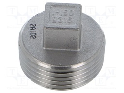 Square,male; max.10.5bar; 1.4408 stainless steel; G316