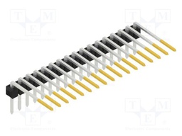 Connector: pin strips; pin header; male; PIN: 17; 2.54mm; THT; 1x17