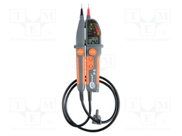 Tester: electrical; VAC: 6÷1000V; 16÷400Hz; VDC: 6÷1000V; 1÷1999Ω