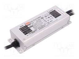 Power supply: switched-mode; LED; 74.9W; 53÷107VDC; 700mA; IP67