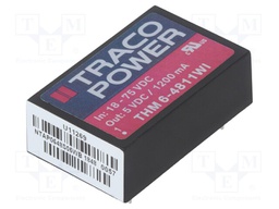 Converter: DC/DC; 6W; Uin: 18÷75V; 5VDC; Iout: 1200mA; DIP24; 14g