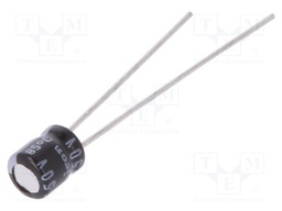 Capacitor: electrolytic; THT; 1uF; 50VDC; Ø4x5mm; Pitch: 1.5mm; ±20%