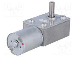 Motor: DC; with worm gear; 3÷9VDC; 1.7A; Shaft: D spring; 40rpm