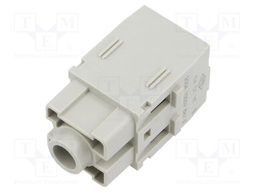 Heavy Duty Connector, MIXO Series, Insert, 1 Contact, Receptacle