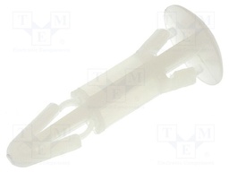 Assembly stud; polyamide; L: 12mm; snap fastener; Colour: natural