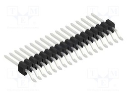 Connector: pin strips; pin header; male; PIN: 18; 1.27mm; SMT; 1x18
