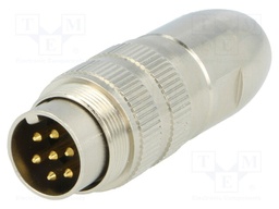 Connector: M16; male; for cable; IP68; plug; soldering; 250V; PIN: 7
