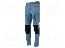 Dungarees; Size: M; light-blue; slim-fit; 320g/m2