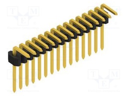 Connector: pin strips; pin header; male; PIN: 15; 1.27mm; THT; 1x15