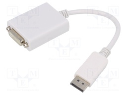 Adapter; DisplayPort 1.2; DisplayPort plug,DVI-I (24+5) socket