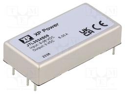 Isolated Board Mount DC/DC Converter, 4:1 Input, ITE, 1 Output, 30 W, 5 V, 6 A