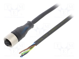 4A; 24VAC; IP67; Accessories for sensors: Connection lead; PIN: 5