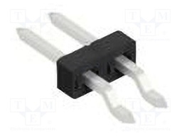 Connector: pin strips; pin header; male; PIN: 2; 2mm; SMT; 1x2; 100V