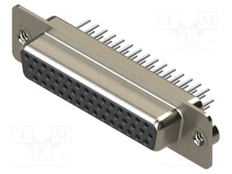 Connector: D-Sub HD; PIN: 44; socket; female; straight; THT; MHDD
