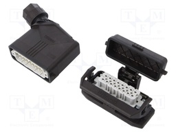 Connector: HDC; Type: with cable gland; Pitch: 66x16mm; 250V; 16A