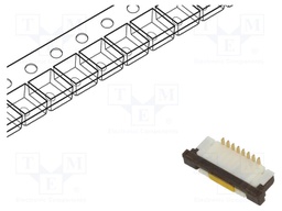 Connector: FFC (FPC); vertical; PIN: 8; ZIF; SMT; 125V; 1A; -25÷85°C