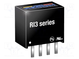 Converter: DC/DC; 3W; Uin: 21.6÷26.4V; Uout: 15VDC; Iout: 200mA; SIP4