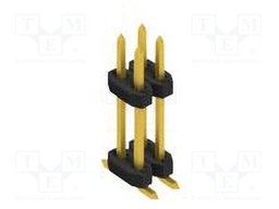 Connector: pin strips; pin header; male; PIN: 4; 2mm; SMT; 2x2; 100V