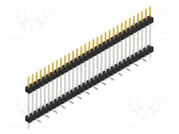 Connector: pin strips; pin header; male; PIN: 31; 2.54mm; SMT; 1x31