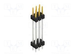 Connector: pin strips; pin header; male; PIN: 6; 2.54mm; THT; 2x3