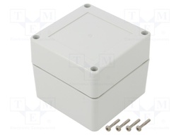 Enclosure: multipurpose; X: 90mm; Y: 90mm; Z: 75mm; ZP; polycarbonate