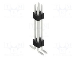 Connector: pin strips; pin header; male; PIN: 4; 1.27mm; SMT; 2x2