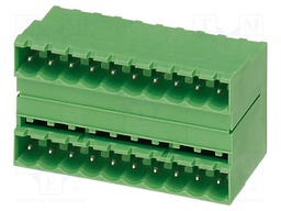 PCB headers, nominal cross section: 2.5 mm?, color: green, n