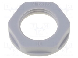 Nut; M32; polyamide; 41mm; grey; -40÷100°C; Thread: metric