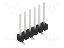 Connector: pin strips; pin header; male; PIN: 6; 2.54mm; SMT; 1x6