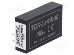 Converter: DC/DC; 20W; Uin: 9÷36V; Uout: 15VDC; Uout2: -15VDC; 24g