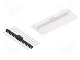 Connector: pin strips; pin header; male; PIN: 18; 2.54mm; SMT; 1x18