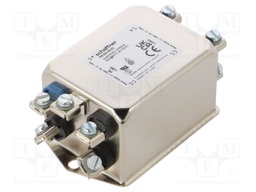 Power Line Filter, EMC/EMI, General Purpose, 440 VAC, 20 A, Three Phase, 1 Stage, Chassis Mount