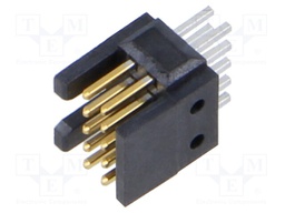 Connector: pin strips; male; PIN: 10; 1.27mm; gold-plated; THT