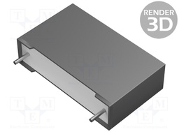 Capacitor: polypropylene; X2; 0.56uF; 22.5mm; ±10%; 26.5x16x7mm