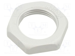 Nut; M20; PA; Thread: metric; Pitch: 1.5; for cable glands