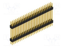 Connector: pin strips; pin header; male; PIN: 52; 1.27mm; THT; 2x26