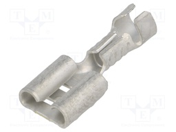 Terminal: flat; 6.3mm; 0.8mm; female; 0.8÷1.4mm2; crimped; straight
